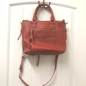 ModCloth Rust-Colored Satchel with Shoulder Strap